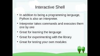 Python Interactive shell