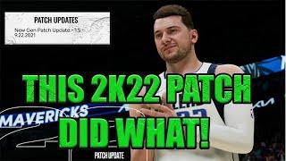 NBA 2K22 NEXT GEN PATCH UPDATE DID WHAT!