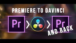 Premiere to Davinci Resolve Round Trip Workflow!