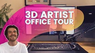 3D Artist Desk Setup