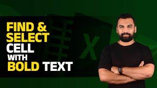 Find & Select Cell with Bold Text | Excel Malayalam