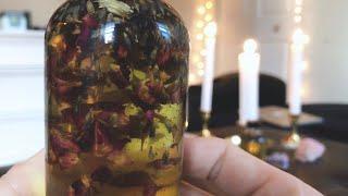 my moon oil recipe | oils & herbs | kind of ASMR? | a pagan practice