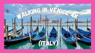 Walking in Venice from San Marco Square to Rialto Bridge | Italy | ASMR | 4K | 