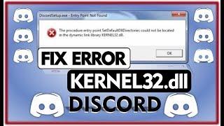 kernel32.dll (DISCORD) Error Fix - How to fix KERNEL32.dll