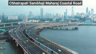 Latest Drone views of World Class Mumbai Coastal Road Expressway 2025