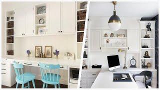 75 White Home Office With No Fireplace Design Ideas You'll Love 