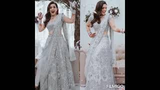 ️Silver bridal lehenga l Engagement lehenga designs