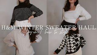 H&M Winter Sweater Haul | Classic Styles | @lindsrosso