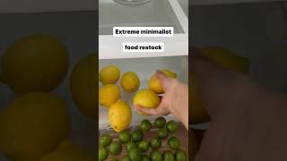 Extreme Minimalist food restock #extrememinimalist #asmr #organization #shorts