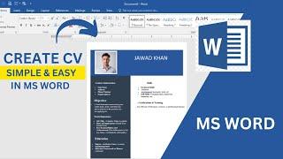 How to Make Simple & Easy CV in MS Word | Create Resume in MS Word