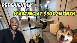 I Found This Pet Friendly Condo In Bangkok  Starting at $300/Month! Tour with Me