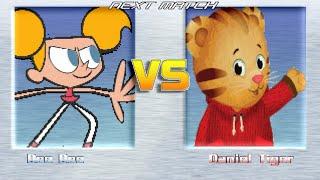 M.U.G.E.N BATTLES | Dee Dee vs Daniel Tiger | Dexter's Laboratory vs Daniel Tiger's Neighborhood