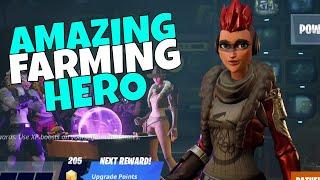 AMAZING Farming Hero Build! Pathfinder Jess Gameplay! Fortnite Save The World