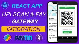 HOW TO UPI SCAN & PAY GATEWAY INTIGRATION IN REACT NATIVE APP FULL TUTORIAL IN HINDI