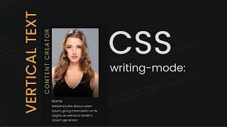 CSS Vertical Text Typography | CSS writing-mode & text-orientation Property | csPoint