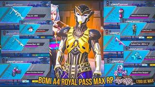 Bgmi A4 Royal Pass Max Out1 To 100 Rp️| 1200 us spend #bgmi#pubgmobile#shorts#jonathan