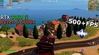 Fortnite Chapter 5 | RTX 3060 Ti + Ryzen 5 5600x |SMOOTH| Ranked fights solo | 1980x1080 | 500+FPS