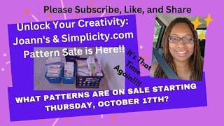 Pattern Sale: What patterns are on sale starting Thursday, October 17, 2024? #patternsale #sale