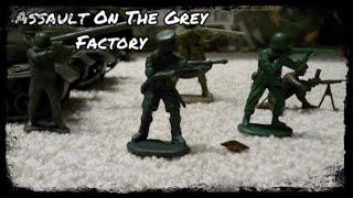 Army Men | Assault on The Grey Factory | Part one | A toy army men stop motion