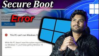 how to fix secure boot unsupported [HINDI]