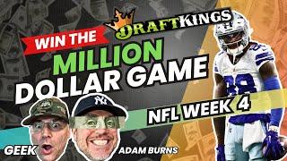 NFL Week 4 DraftKings : Milly Maker Secrets and Top Plays