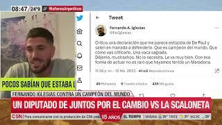 FERNANDO IGLESIAS CONTRA RODRIGO DE PAUL