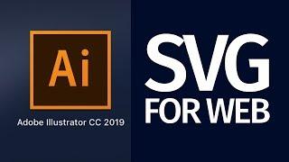 How to Export SVG for the web with Illustrator CC 2019 | ready for Dreamweaver, Muse, and other