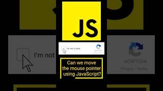 Move Mouse Pointer and Click Using JavaScript #javascript #coding #programming #shorts #tranding