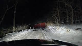 Subaru Outback Touring XT Climbing Steep Snowy Driveway