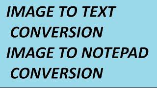 IMAGE TO TEXT CONVERSION -FREE Online OCR 1 sample, IMAGE TO NOTEPAD/MS WORD CONVERSION,QC SERVICES