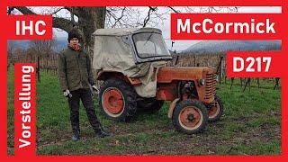 Wozu brauchte man einen Ackerschlepper im Weinberg? | IHC | McCormick D217 | Vorstellung | Kaltstart