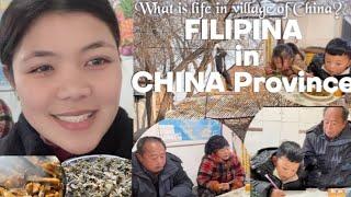 FILIPINA in CHINA Province | Life in village of CHINA during Winter Season | Mushrooms | Celery