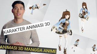 Cara Buat Video Animasi 3D di Blender | Vroid to Blender | Ubah Gambar 2D Jadi Animasi 3D Models