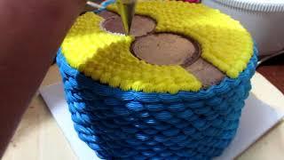 Simple MINION Cake Decoration Idea