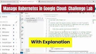 Manage Kubernetes in Google Cloud: Challenge Lab | GCP Lab with Explanation