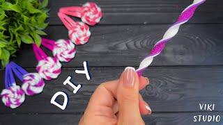 DIY Hair Decorations Lollipops Foam Sheet Craft Ideas