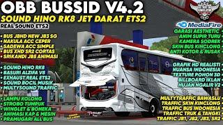 BARU LAGI CUY  OBB BUSSID V4.2 SOUND HINO RK8 JET DARAT | Bus Jb5 Full Animasi | Bussid