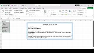 How to Sort Data by Last Character in Excel