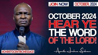 HEAR YE THE WORD OF THE LORD - Apostle Joshua Selman Commanding Your Morning