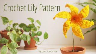Crochet Lily Pattern - Moara Crochet