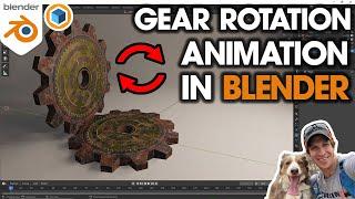 ANIMATING GEARS in Blender with Constraints! (Linked Gear Animation Tutorial)