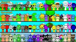 Sprunki VS Sprunked VS Sprinkle VS Sprunki Abgerny in Incredibox Sprunki - All characters together