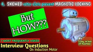 HOW Skewed Rotor Slots Prevent Cogging In Induction Motor? | Why Rotor Slots Are Skewed?