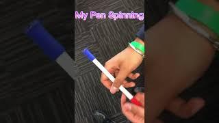 Me vs My Friend Pen Spinning