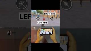 BGMI PUBG MOBILE RIGHT LEFT FIRE BUTTON COMPARE #shorts