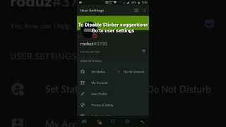 How to disable Sticker Suggestions in Discord #roduz #discord
