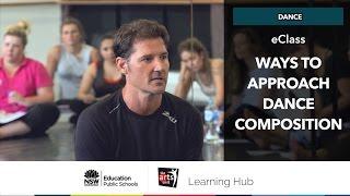 Ways to approach dance composition with Josef Brown - eClass on the Learning Hub promo