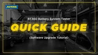 AUTOOL BT360 Battery Tester Software Upgrade Tutorial