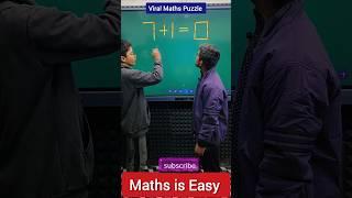 Viral Maths Puzzle  Maths Magic | Matchstick Puzzle #ytshorts #shorts #fun #mathsmagic#trend #viral