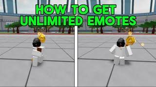 HOW TO GET UNLIMITED EMOTES IN HEROES BATTLEGROUND (Roblox)